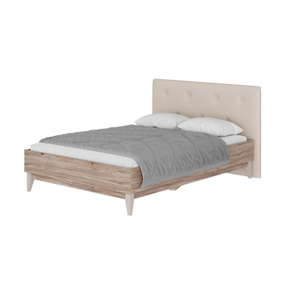 Кровать 1,4 м "Скандика" КР-14 дуб смоки