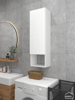 Шкаф навесной для ванной комнаты и туалета MH23-MA 960х300х217 Белый-М 10.1.1