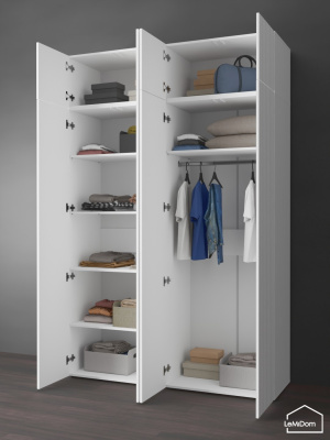 Шкаф с антресолью Linnea MHR-4POA-1 2450х1600х510 Белый-М 11.1.1