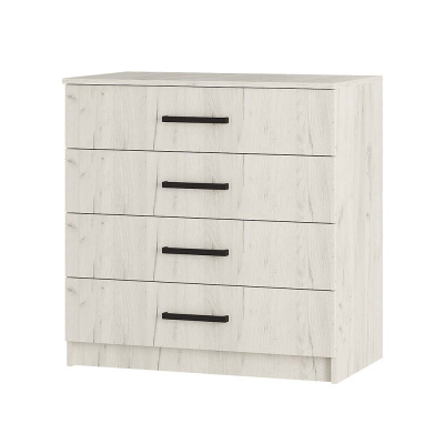 "Фиеста" комод 850 дуб крафт белый