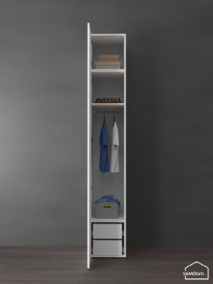 Шкаф с антресолью Linnea MHR-1POA-3 2450х400х510 Белый-М 11.1.1