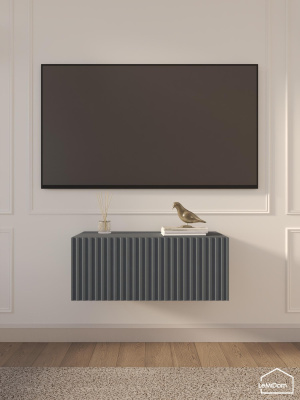 Тумба подвесная под телевизор Lines MTV1-MA 300х750х315 Графит-М 10.1.25