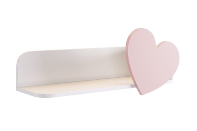 Комплект детской мебели "Зефир К2" (3500х580х2300), (3500х580х2300) белое дерево/белый муар/пудра розовая (эмаль)