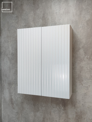 Шкаф навесной для ванной комнаты и туалета MH8-MA 750х600х217 Белый-М 10.1.1