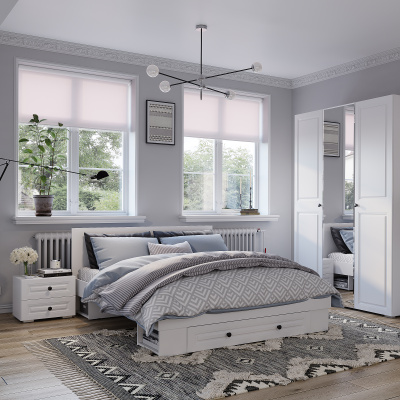 Кровать 1,4 м "Софт" КР-11 Белый/Эмаль белая (F26)