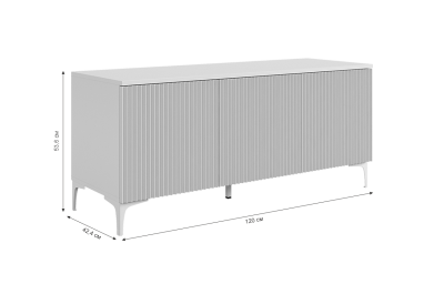 Гостиная "Зефир К1" (2200х424х1900), (2200х424х1900) белое дерево/белый муар/белый (эмаль)