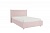 Кровать 1.2 Альба, (1480х2140х1050) нежно-розовый (велюр)