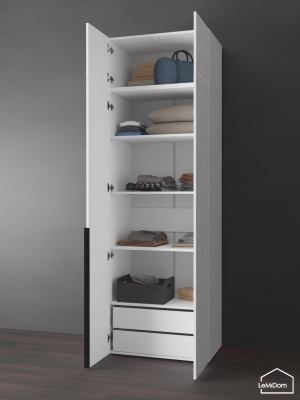 Шкаф с антресолью Linnea MHR-2A-4 2450х800х510 Белый-М 11.1.1