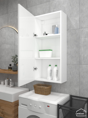 Шкаф навесной для ванной комнаты и туалета MH18-MA 960х450х217 Белый-М 13.1.1