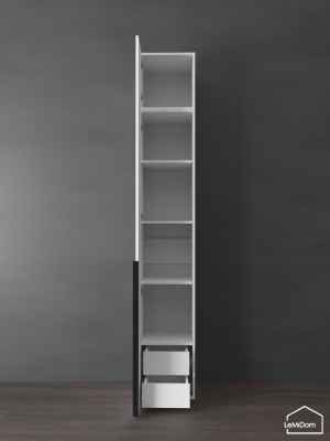 Шкаф с антресолью Linnea MHR-1A-4 2450х400х510 Белый-М 11.1.1
