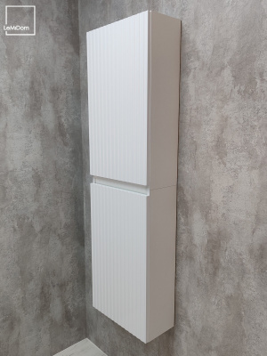 Шкаф пенал навесной для ванной комнаты и туалета MH11-MA 1548х450х217 Белый-М 10.1.2