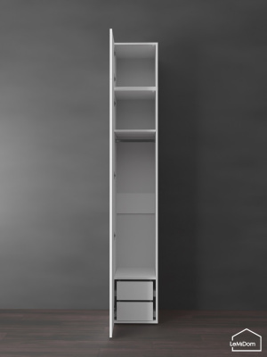 Шкаф с антресолью Linnea MHR-1POA-3 2450х400х510 Белый-М 11.1.1