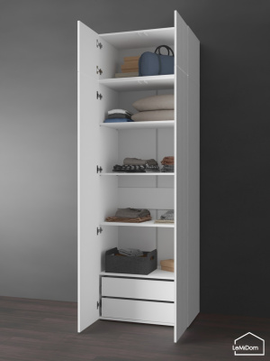 Шкаф с антресолью Linnea MHR-2POA-4 2450х800х510 Белый-М 11.1.1