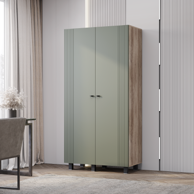 Шкаф 2-х створчатый "Олива" ШК-03 Дуб каньон/MF12