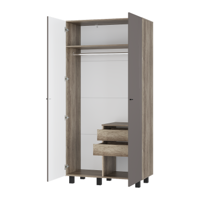 Шкаф 2-х створчатый "Олива" ШК-03 Дуб каньон/MF14