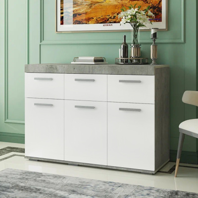 "Инстайл" КМ-03 бетон/белый