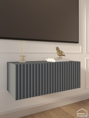 Тумба подвесная под телевизор Lines MTV1-MA 300х750х315 Графит-М 10.1.25