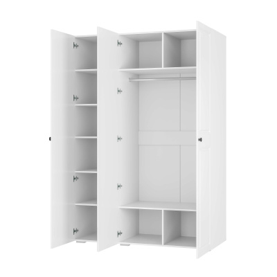 Шкаф 3-х створчатый "Софт" ШК-06 Белый/Эмаль белая (F26)