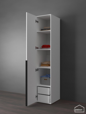 Шкаф Linnea MHR-1-4 2050х400х510 Белый-М 11.1.1