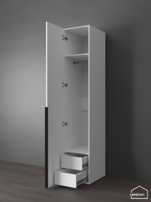 Шкаф Linnea MHR-1-3 2050х400х510 Белый-М 11.1.1