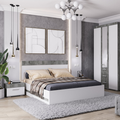 "Инстайл" КР-04 бетон/белый