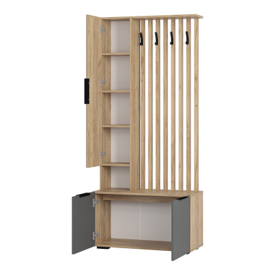 Прихожая "Сандра" ПР-03 Крафт/Графит