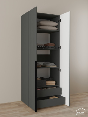 Шкаф Linnea MHR-2-3 2050х800х510 графит-М 11.1.25