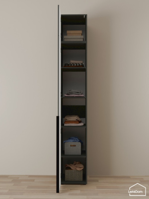 Шкаф с антресолью Linnea MHR-1A-2 2450х400х510 графит-М 11.1.25