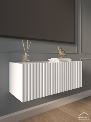 Тумба подвесная под телевизор Lines MTV1-MA 300х750х315 Белый-М 10.1.1