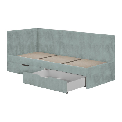 Кровать односпальная "Лео" КР-49 Белый/Шарли бриз