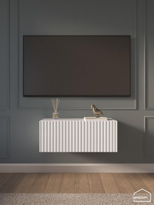 Тумба подвесная под телевизор Lines MTV1-MA 300х750х315 Белый-М 10.1.1