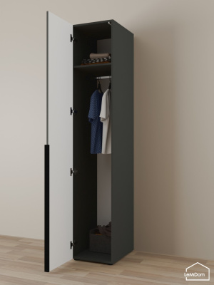 Шкаф Linnea MHR-1-1 2050х400х510 графит-М 11.1.25