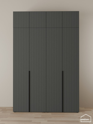 Шкаф с антресолью Linnea MHR-4A-1 2450х1600х510 графит-М 11.1.25