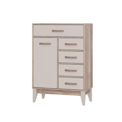 Комод "Скандика" КМ-13 дуб смоки/кашемир