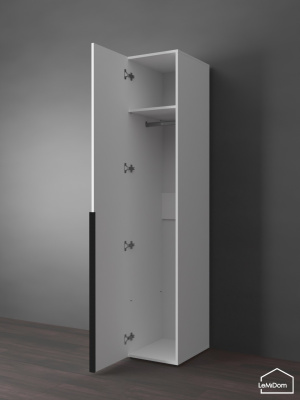 Шкаф Linnea MHR-1-1 2050х400х510 Белый-М 11.1.1