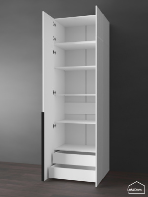 Шкаф с антресолью Linnea MHR-2A-4 2450х800х510 Белый-М 11.1.1