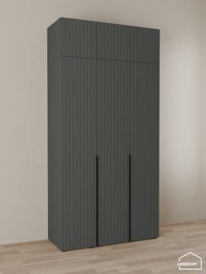 Шкаф с антресолью Linnea MHR-3A-1 2450х1200х510 графит-М 11.1.25