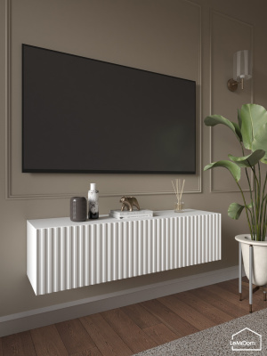 Тумба подвесная под телевизор Lines MTV4-MA 300х1150х315 Белый-М 10.1.2