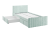 Кровать с ящиками Твикс 90х200 см, (1015х2120х780) мята (велюр)