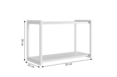 Комплект детской мебели "Зефир К1" (2700х580х2300), (2700х580х2300) белое дерево/белый муар/пудра розовая (эмаль)