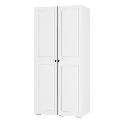 Шкаф 2-х створчатый "Софт" ШК-02 Белый/Эмаль белая (F26)