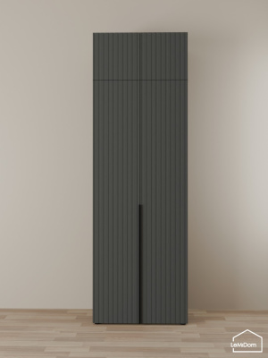 Шкаф с антресолью Linnea MHR-2A-4 2450х800х510 графит-М 11.1.25