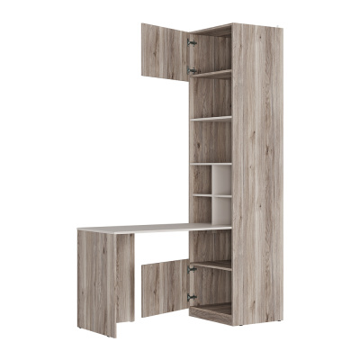 Стол-шкаф "Урбан" СШ-01 Дуб смоки/Кашемир