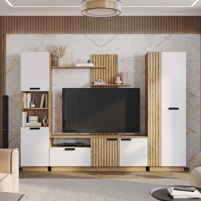 Гостиная "Мишель тип 2" ГС-01 крафт/белый