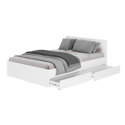 Кровать 1,2 м "Симпл" КР-07 белый