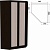 ГАРУН Шкаф угловой несимметричный  (942/1062х490/370, h2216 мм)  403