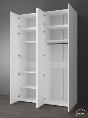 Шкаф с антресолью Linnea MHR-4POA-1 2450х1600х510 Белый-М 11.1.1