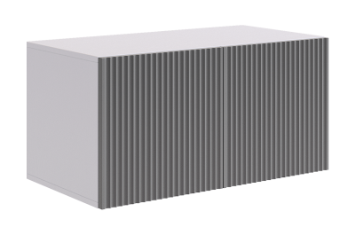 Комплект детской мебели "Зефир К4" (4015х1000х2300), (4015х1000х2300) белое дерево/серый (эмаль)/графит (велюр)