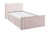 Кровать с ящиками Твикс 90х200 см, (1015х2120х780) нежно-розовый (велюр)