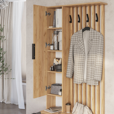 Прихожая "Сандра" ПР-03 Крафт/Графит